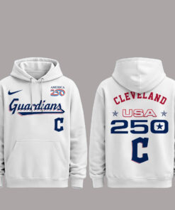 Cleveland Guardians 250 USA 2026 Celebration America 250 x Major League Baseball Hoodie