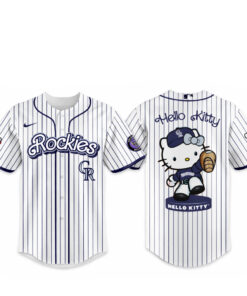 Colorado Rockies Major League Baseball 2026 Hello Kitty Baseball Jersey