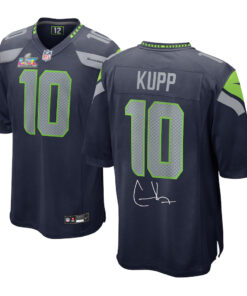 Cooper Kupp Seattle Seahawks Super Bowl LX Champions College Navy Game Football Jersey