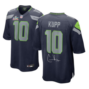 Cooper Kupp Seattle Seahawks Super Bowl LX Champions College Navy Game Football Jersey