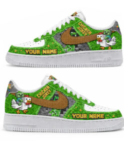 Custom Name Chicken Jockey Minecraft Air Force 1 Shoes Sneakers