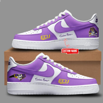 Custom Name East Carolina Pirates Unis 2026 Air Force 1 Shoes Sneakers