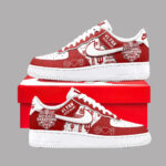Custom Name Indiana Hoosiers National Champions 2026 Air Force 1 Shoes Sneakers