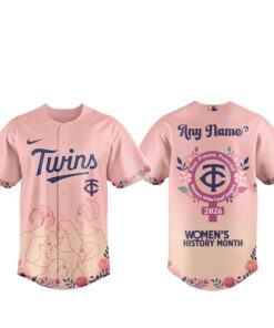 Custom Name Minnesota Twins x Women’s History Month Baseball Jersey
