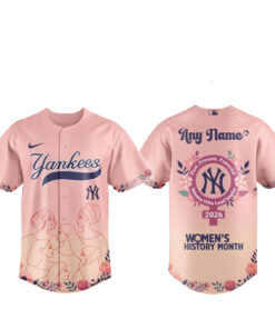 Custom Name New York Yankees x Women’s History Month Baseball Jersey