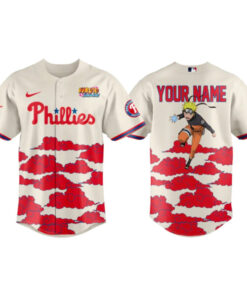 Custom Name Philadelphia Phillies Naruto Shippden Night Baseball Jersey