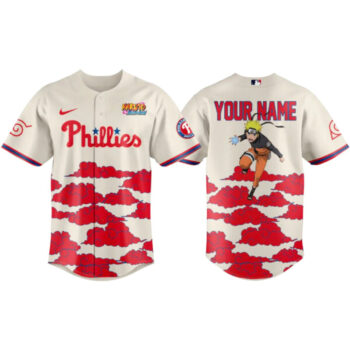Custom Name Philadelphia Phillies Naruto Shippden Night Baseball Jersey