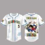 Custom Name Seattle Mariners x One Piece Night 2026 Baseball Jersey Version 1