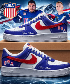 Custom Name USA National Team 2026 Olympic Air Force 1 Shoes Sneakers