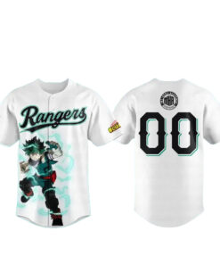 Custom Number Texas Rangers x My Hero Academia Theme Nights 2026 Baseball Jersey