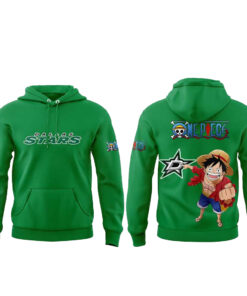 Dallas Stars x One Piece National Hockey League Anime Night 2026 Hoodie