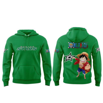 Dallas Stars x One Piece National Hockey League Anime Night 2026 Hoodie