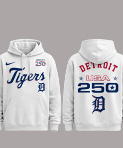 Detroit Tigers 250 USA 2026 Celebration America 250 x Major League Baseball Hoodie