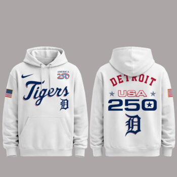 Detroit Tigers 250 USA 2026 Celebration America 250 x Major League Baseball Hoodie