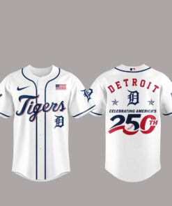 Detroit Tigers America 250th Anniversary Of USA 2026 Baseball Jersey