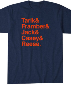 Detroit Tigers Baseball Tarik & Framber & Jack & Casey & Reese T-Shirt
