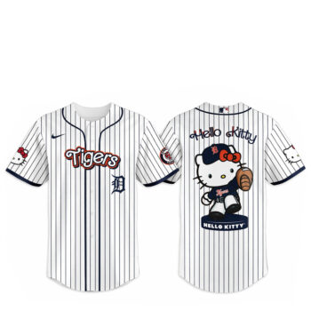 Detroit Tigers Major League Baseball 2026 Hello Kitty Baseball Jersey