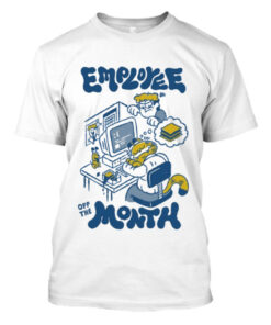 Employee Of The Month Henrique Torres Cat Sleeping Computer Sandwich T-Shirt