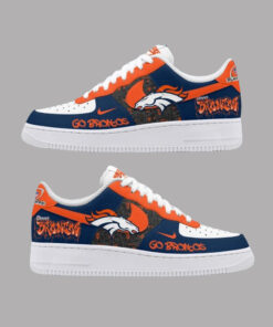 Football Denver Broncos Go Playoffs Air Force 1 Shoes Sneakers