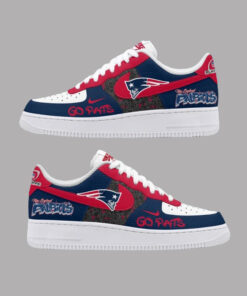 Football New England Patriots Playoffs Air Force 1 Shoes Sneakers