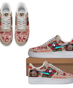 Freddy Krueger Halloween Air Force 1 Sneakers
