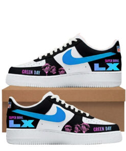 Green Day Super Bowl LX Football League Air Force 1 Shoes Sneakers