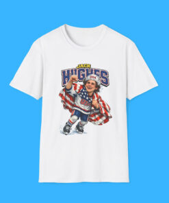 Hockey Jack Hughes Caricature T-Shirt