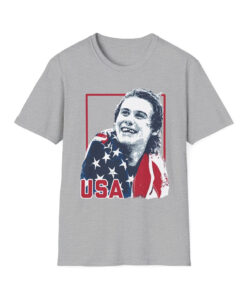 Jack Hughes USA 2026 Hockey Retro Graphic T-Shirt