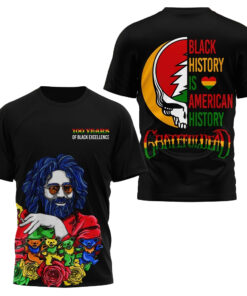 Jerry Garcia Grateful Dead Black History Month T-Shirt 2026