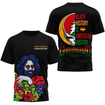 Jerry Garcia Grateful Dead Black History Month T-Shirt 2026