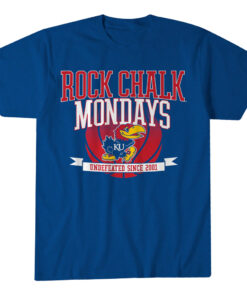 Kansas Basketball Rock Chalk Mondays T-Shirt