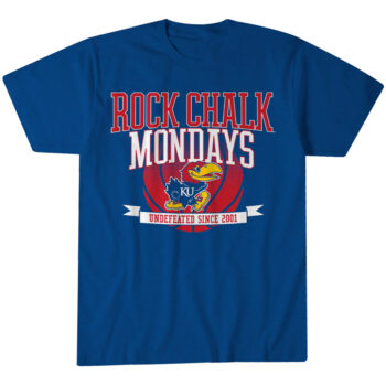Kansas Basketball Rock Chalk Mondays T-Shirt