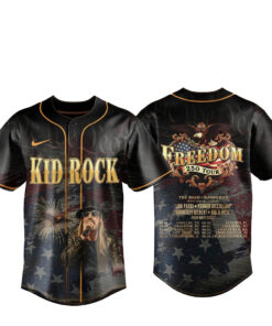 Kid Rock’s 2026 Celebration 250 Years in The Making Freedom 250 Tour Baseball Jersey