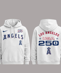 Los Angeles Angels 250 USA 2026 Celebration America 250 x Major League Baseball Hoodie