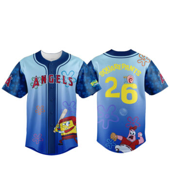 Los Angeles Angels Spongebob Squarepants Night 2026 Baseball Jersey
