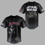 Los Angeles Angels x The Mandalorian Grogu Star Wars Baseball Jersey