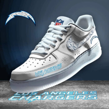 Los Angeles Chargers Football League White Air Force 1 Shoes Sneakers