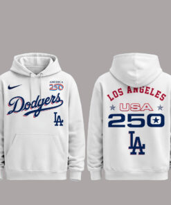 Los Angeles Dodgers 250 USA 2026 Celebration America 250 x Major League Baseball Hoodie