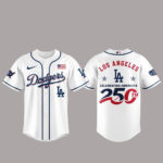 Los Angeles Dodgers America 250th Anniversary Of USA 2026 Baseball Jersey