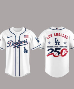 Los Angeles Dodgers America 250th Anniversary Of USA 2026 Baseball Jersey