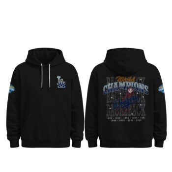 Los Angeles Dodgers Back-to-Back World Series Champions Celebration Hoodie