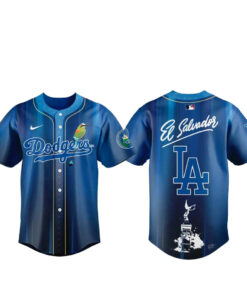 Los Angeles Dodgers Salvadoran Heritage Day 2026 Baseball Jersey