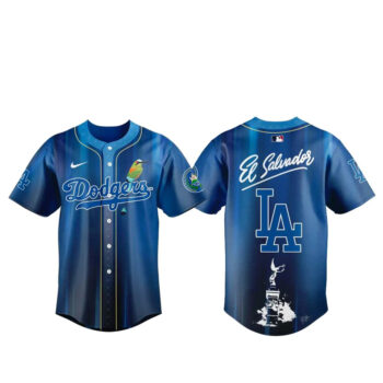 Los Angeles Dodgers Salvadoran Heritage Day 2026 Baseball Jersey