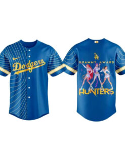 Los Angeles Dodgers x KPop Demon Hunters 2026 Grammys Award Baseball Jersey