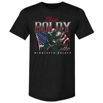 Matt Boldy Minnesota USA Flag T-Shirt