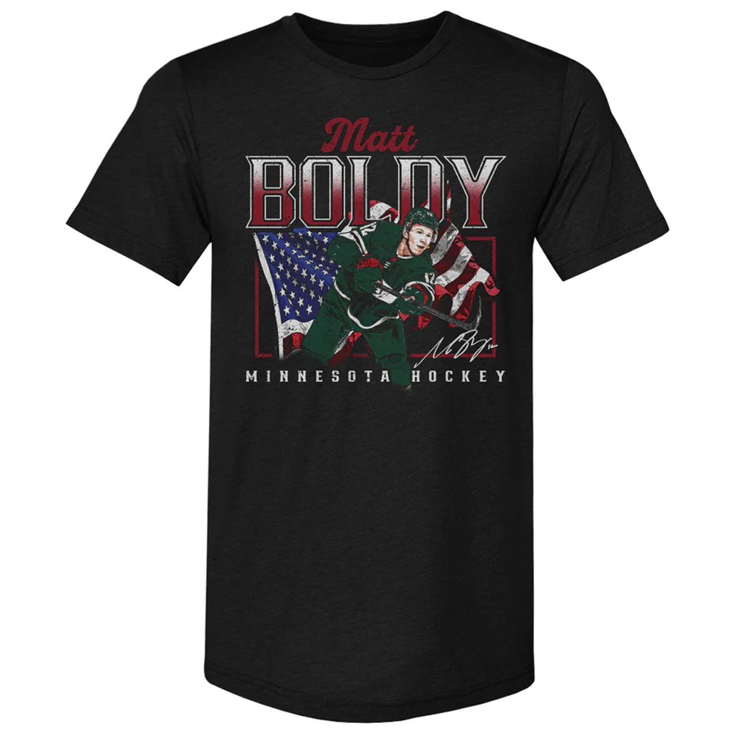 Matt-Boldy-Minnesota-USA-Flag-T-Shirt.jpg Matt Boldy Minnesota USA Flag T-Shirt