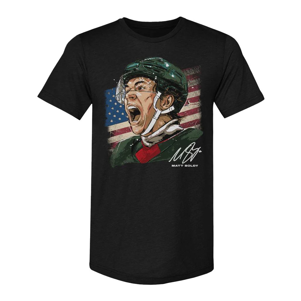Matt-Boldy-Minnesota-USA-Portrait-T-Shirt.jpg Matt Boldy Minnesota USA Portrait T-Shirt