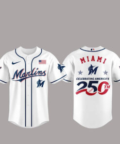 Miami Marlins America 250th Anniversary Of USA 2026 Baseball Jersey