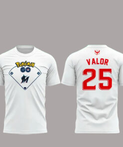 Miami Marlins x Pokemon Go Team Valor T-Shirt