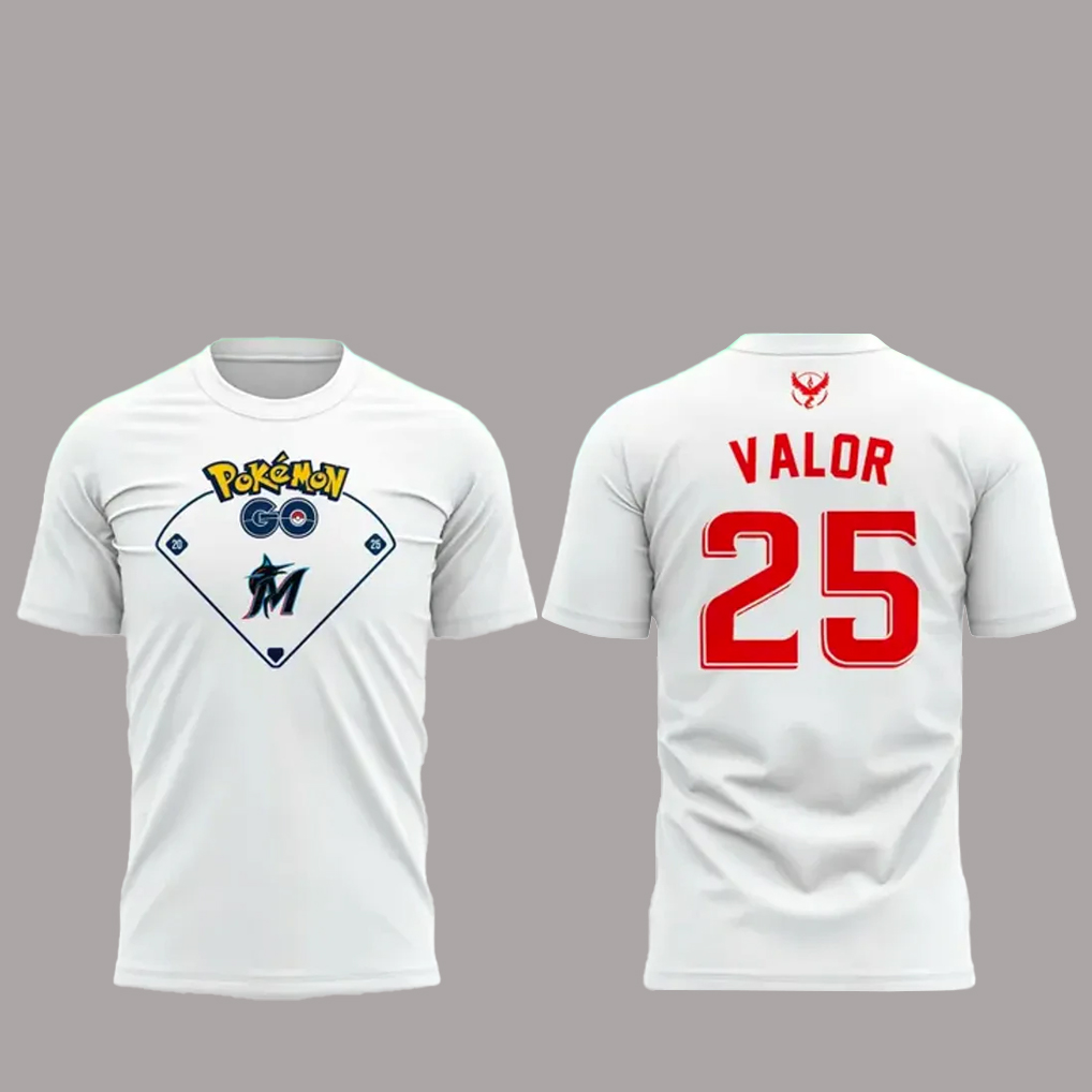 Miami-Marlins-x-Pokemon-Go-Team-Valor-T-Shirt.jpg Miami Marlins x Pokemon Go Team Valor T-Shirt